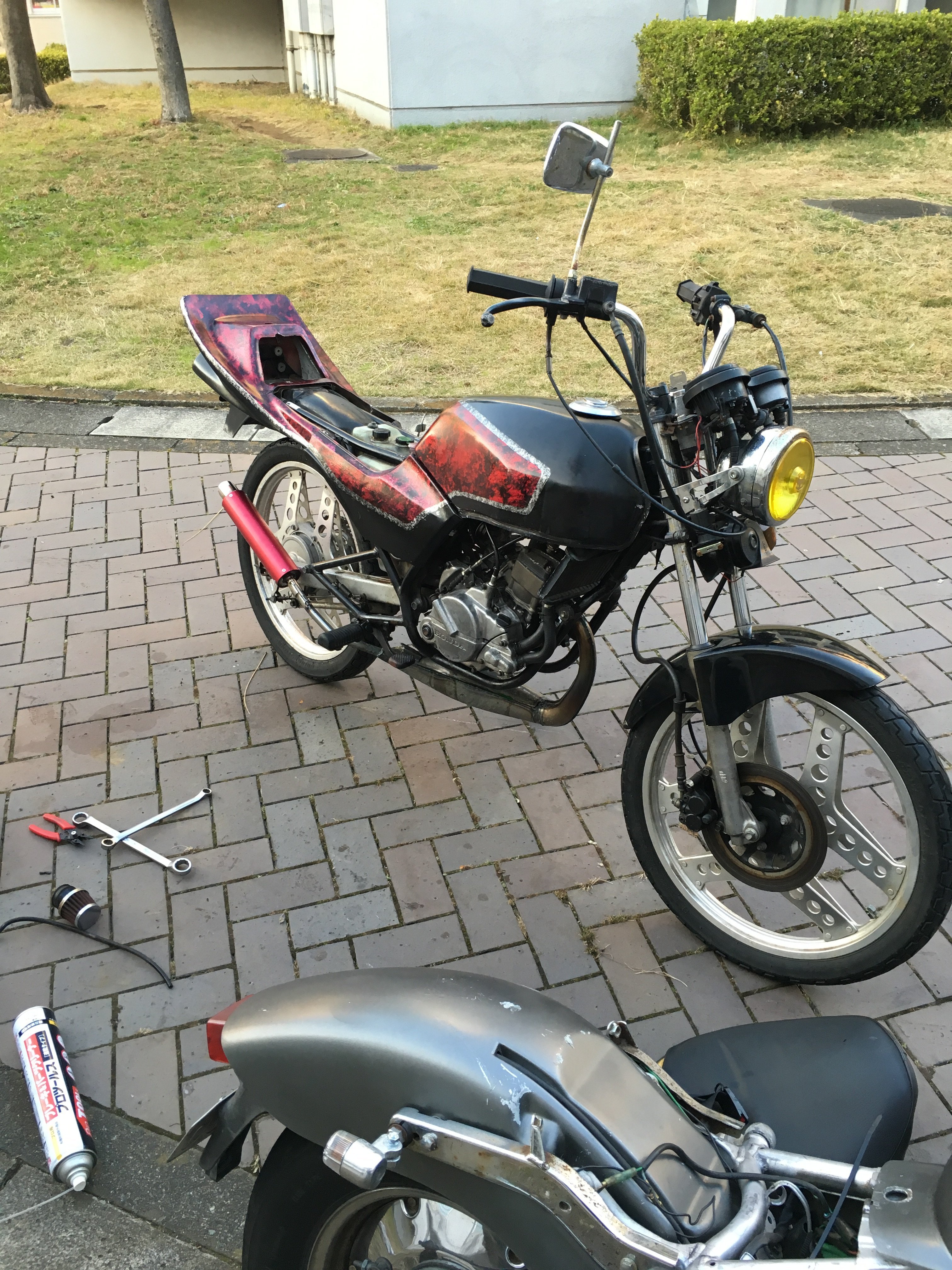 MBX50　MBX50f　カウル　美品　自家塗装 友人から貰ったMBX50です元のカラーがとても気に入らなかったので自