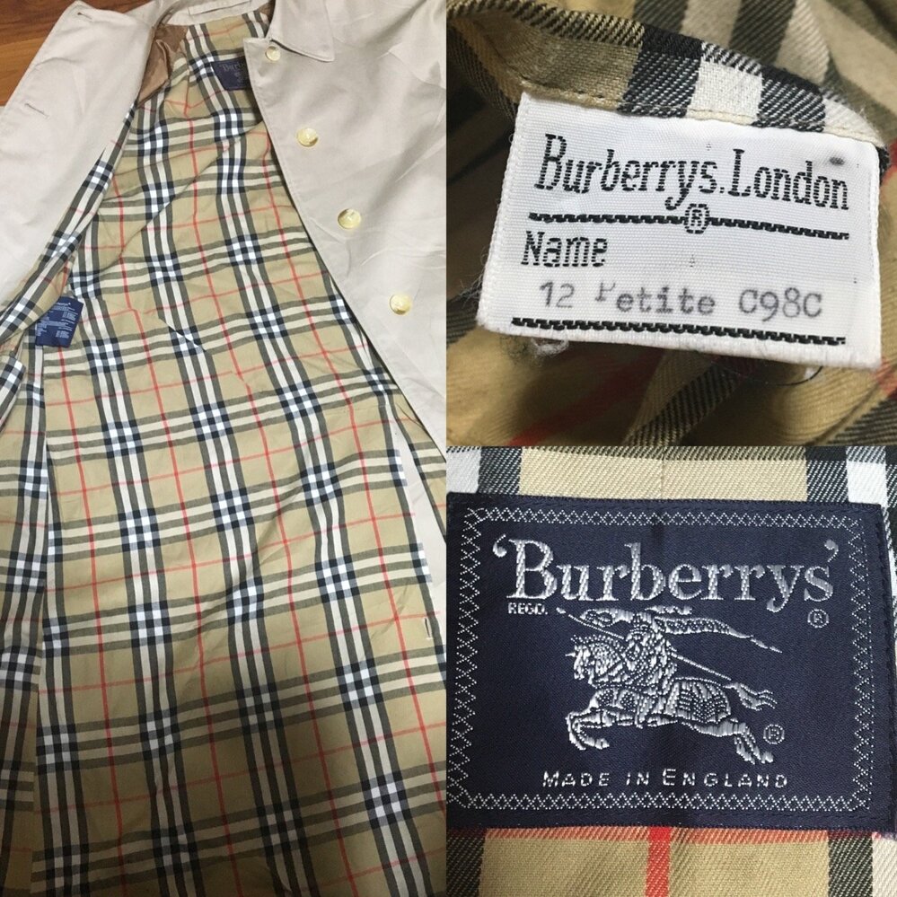 burberry ステン カラー コート 偽物