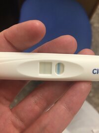 妊娠検査薬クリアブルーでうっすらですが陽性反応が出ました 画像あり Yahoo 知恵袋