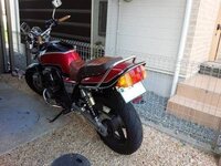 cb400sf.nc31 リアカールと社外CBXテールと自作フェンダーレスセット