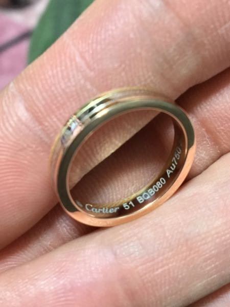 カルティエのリングの刻印について - 中古で購入したのですが中