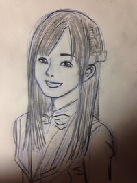 21年春の 橋本環奈さん 模写 キャンバス絵 女性タレント