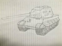 ガルパンの影響で戦車の絵を描いてみました 評価をお願いします 車体はまあ Yahoo 知恵袋