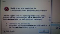スカイリムにmodを導入する為にnexusmodmanagerをインストー Yahoo 知恵袋