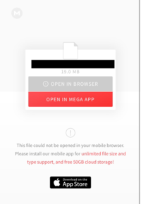 無料cloudのmegaを利用としたところ Zipファイルをダウンロードしようとしたら Yahoo 知恵袋