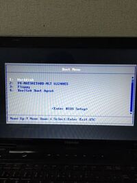 Pcを立ち上げるとbootmenuという表示が出てきます どれを選択する Yahoo 知恵袋