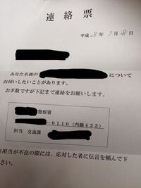 ポストに警察から私の乗ってるバイクについて聞きたいことがあると文書が届いていま Yahoo 知恵袋