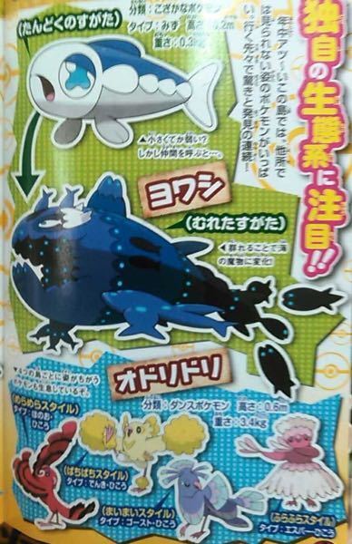 ポケモンサン ムーン新ポケモン ヨワシ が公開されました タイ Yahoo 知恵袋