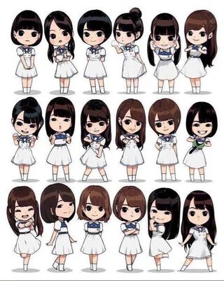 乃木坂46のイラストです 1人づつ名前を教えてください の画 Yahoo 知恵袋