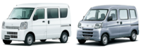 セカンドカー、買い物、通勤用、ちょい乗り
DAIHATSU ハイゼットカーゴ
SUZUKI エブリィバン
どちらが良いと思いますか？
性能、デザイン、乗りやすさ等。 