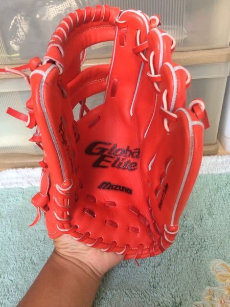 質問です。4日ほど前に軟式内野手グローブを購入して自分で型を