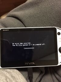 PSVITAを使っている時、突然画面に『Anerrorhasoccurre - Yahoo!知恵袋