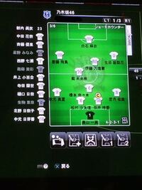 乃木坂46をウイイレで作ってみました ポジションや背番号のイメージと Yahoo 知恵袋