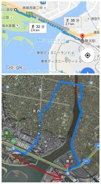 葛西臨海公園駅から舞浜駅まで徒歩で行く場合の道のりについて Iphone初期ア Yahoo 知恵袋