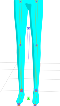Mmdモデルの改造についての質問です Mmdモデルの足を短くしようと改造をし Yahoo 知恵袋