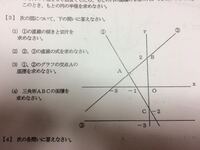 1次関数グラフの問題なんですが 目盛りが無いグラフを読み取る場合は Yahoo 知恵袋