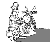 バイク 人の描き方についてです中々上手く書けません 変な部分に干渉し Yahoo 知恵袋