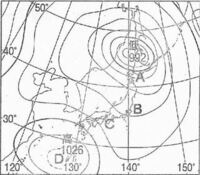 至急 中学生です 天気図の見方を教えてください 天気図から風 Yahoo 知恵袋