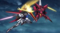 ストライクガンダムがイージスガンダムとの最後の決闘に挑む 機動戦士ガ Yahoo 知恵袋