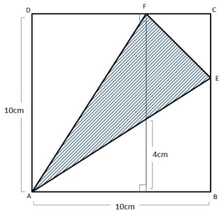 算数で図形の面積の解き方を教えてください 小学６年生の算数問題です図のように一 Yahoo 知恵袋