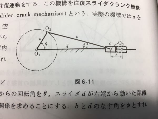 至急回答お願いします 図6 11に示す往復スライダクランク機 Yahoo 知恵袋