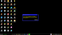 Windows10起動時に 警告 とだけ書かれた青緑のウインドウが Yahoo 知恵袋