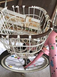 100均 スプレー塗料 自転車かご