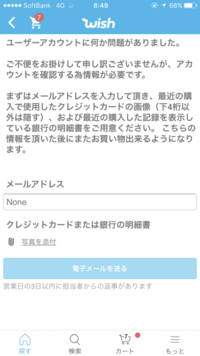 Wishという海外通販サイトについて今までは普通にクレジットカードで Yahoo 知恵袋