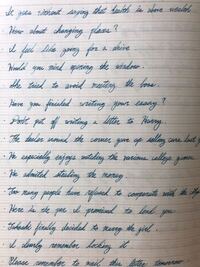 こんにちは 僕は高校生です 下の写真は僕が筆記体で書いた英語のノートです 自分 Yahoo 知恵袋