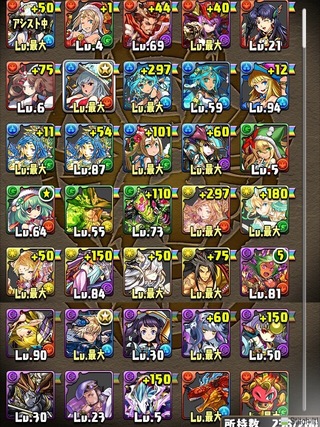 パズドラ初心者です どれを育てれば良いのか分からないのでレベルにばらつきがあり Yahoo 知恵袋