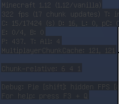 至急お願いしますマイクラをしていると F3でデバッグモードとなり 座標が表示さ Yahoo 知恵袋