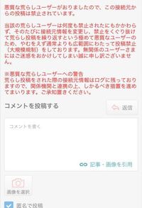 ガルちゃんで コメントが投稿できません 荒らしユーザーがおりま Yahoo 知恵袋
