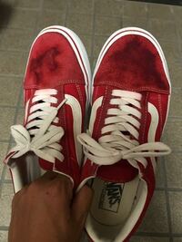 Vansのoldskoolを洗濯洗剤につけてブラシで洗ったらこの写真 Yahoo 知恵袋