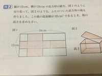 この画像の問題を2次方程式でといてください 箱の高さをxとおく Yahoo 知恵袋