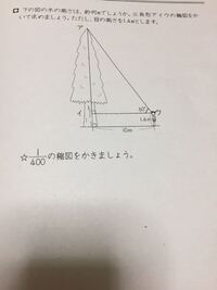 小学6年算数ですが 問題の意味さえわかりません 縮図で求めよ とは書いてあり Yahoo 知恵袋