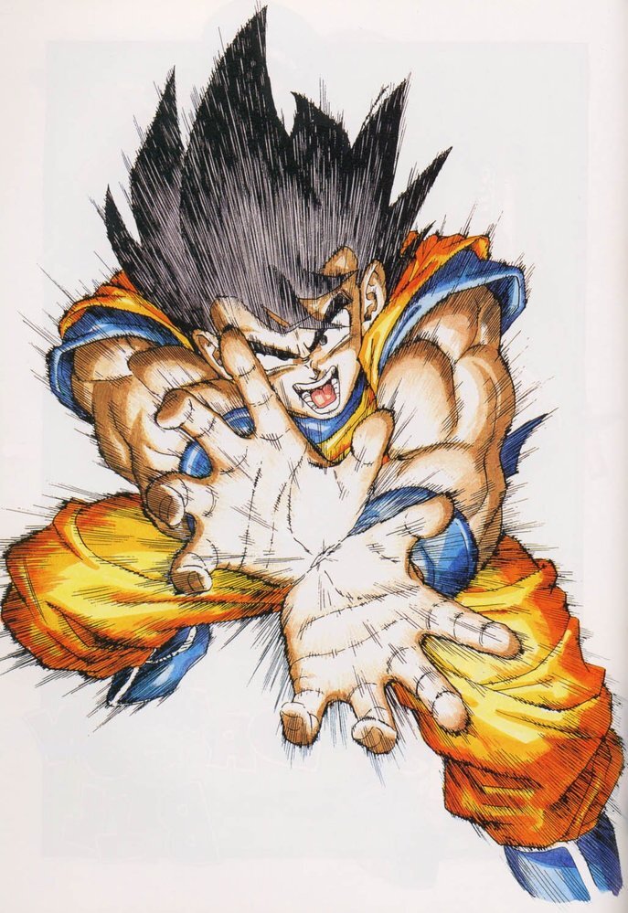 ドラゴンボール　悟空　かめはめ波　イラスト　30cm×30cm　 額付き 孫悟空 ドラゴンボール 鳥山明描き下ろし!新アニメ