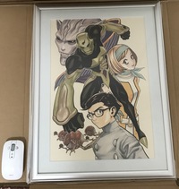 ヤングジャンプの懸賞で当選した複製原画です。鳥山明と桂正和の合作で 