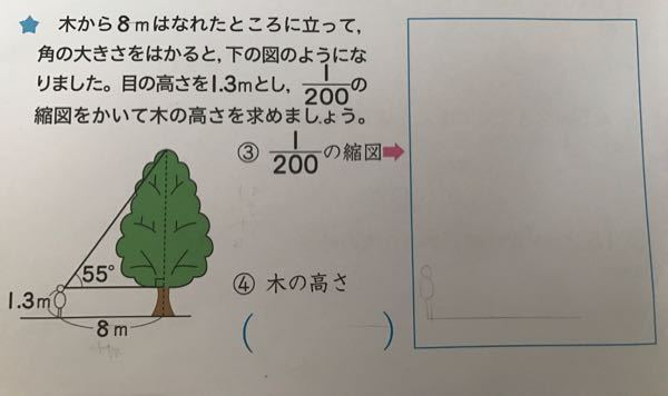 この算数の問題教えてください!! - 次のような200分の1の図を書 