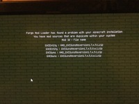 Minecraftについて質問ですpcのゲリラmodを入れたら下のような画面に Yahoo 知恵袋