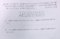 正負の数の平均の問題に関してなのですが 下の表は 生徒a Eが走り高 Yahoo 知恵袋