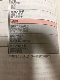 物理センター試験の過去問の本に物理 はセンター試験の範囲外と書かれていますが単 Yahoo 知恵袋