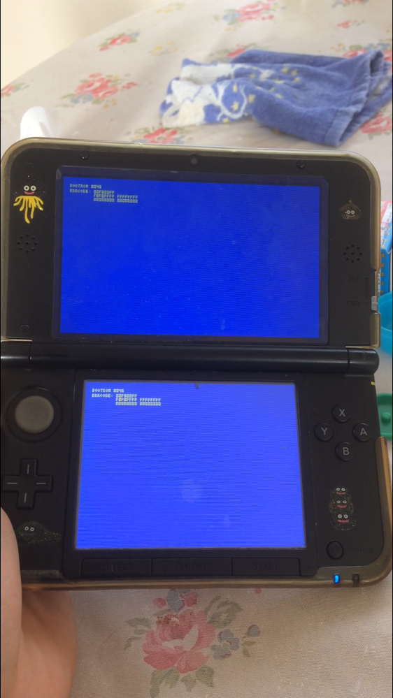 3DSのエラー？が出ています。友達のものなんですが、これは異常ですか