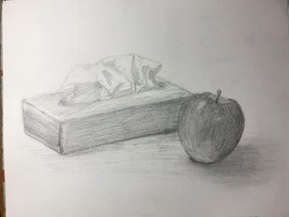 デッサンの講評をおねがいします 中学3年生です 1時間半で描きましたモチ Yahoo 知恵袋