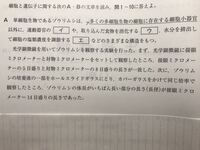 ミクロメーターの問題 高校生物です 問題自体はありふれたものなの Yahoo 知恵袋