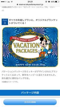 今年のディズニー年越しバケーションパッケージのオリジナルグッズについ Yahoo 知恵袋
