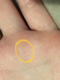 手相についてです 左手にあるこの三番線クロスはスター線ですか 手相に詳し Yahoo 知恵袋