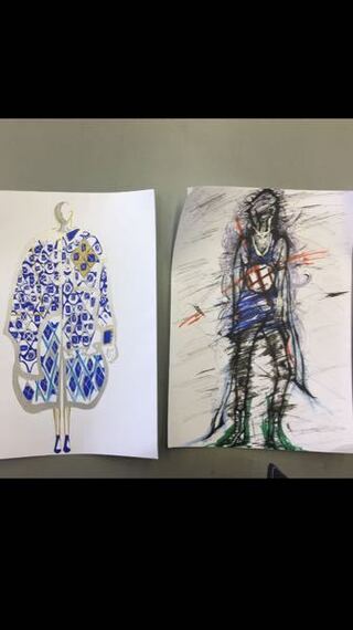 この絵って病んでますか 縛られるのが嫌で自由に心が赴くまま描いてみた Yahoo 知恵袋