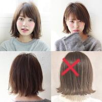 ボブの外ハネについて がついている写真のようにぴったりそろっ Yahoo 知恵袋