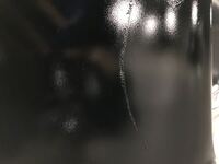 車の補修塗装が割れる 車のバンパーの補修をしています バンパーパテ プライ Yahoo 知恵袋