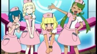 ポケモンアニメサンムーンでサトシが美少女3人に囲まれて女装をさせてもらうという Yahoo 知恵袋